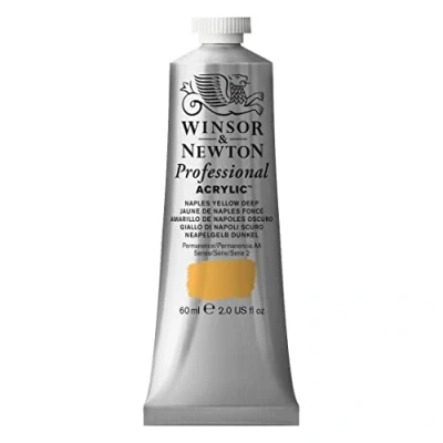 Abbildung von Winsor &amp; Newton 2320423 Professional Acrylfarbe in Künstlerqualität, hohe Farbbrillanz Deckkraft, Archivqualität, 60ml Tube Naphtholrot Mittel