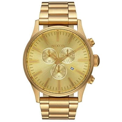 Abbildung von Nixon Chronograph goldcoloured, Herren, Größe: One Size, Gold coloured
