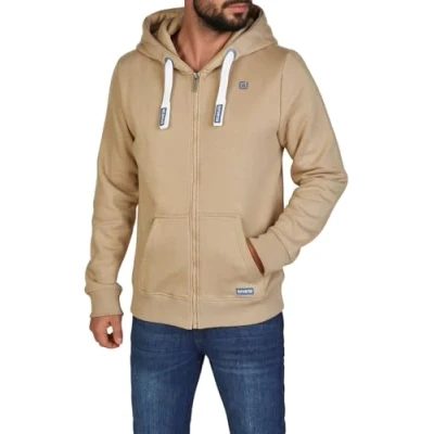 Abbildung von riverso Sweatjacke Herren mit Kapuze Reißverschluss Regular Fit RIVNoah Kapuzenjacke Beige 5XL, Größe:5XL, Farbe:Cobblestone