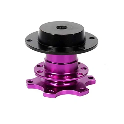Abbildung von FireAngels Universal Lenkrad Snap Off Schnellspanner Nabenadapter Boss Kit mit 6 Loch Lenkradnabe (lila)