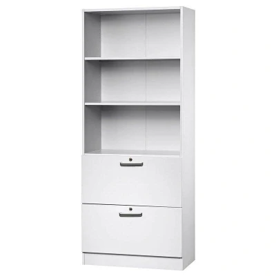 Abbildung von HAMMERBACHER Regalschrank 7300 SG, V7300/W/W/SG weiß