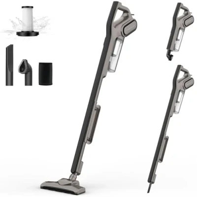 Abbildung von Deerma Hand und Stielstaubsauger DX700S Akku Staubsauger starke Saugkraft von 15 kPa Zyklon Sauger, 600 W