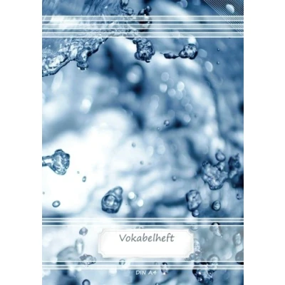 Abbildung von Vokabelheft DIN A4: 70 Seiten liniert, 3 Spalten, Lineatur 54 Water (Motiv Vokabelhefte, Band 62)