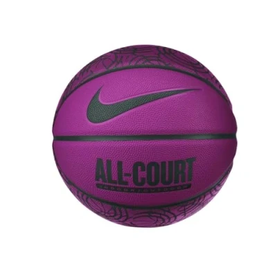 Abbildung von Nike Everyday All Court 8P Graphic Deflated Basketball aus Gummi und Synthetikleder in der Farbe Active Fuchsia/Faded Spruce/Faded Spruce, Größe: 7, N.100.4370.633.07
