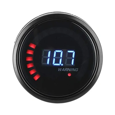 Abbildung von Digitaler Spannungsmesser, Universal für 12V Auto LED Digitalanzeige 52mm Durchmesser Voltmeter Gauge Spannungsmesser