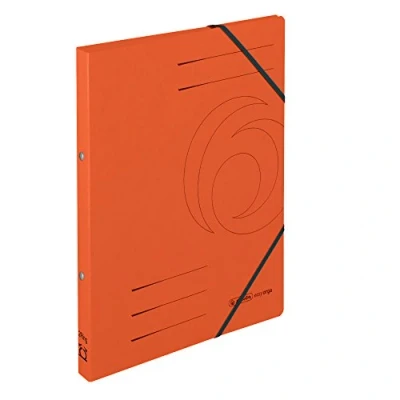 Abbildung von herlitz 11255478 Ringhefter Quality, A4, orange, 2 Ring Mechanik, Rückenbreite 25 mm, 5 Stück