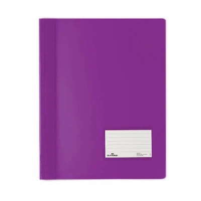 Abbildung von DURABLE Hefter Schnellhefter DURALUX® 2680 12 lila m. Namensschild, mit Beschriftungsfenster 90x57mm