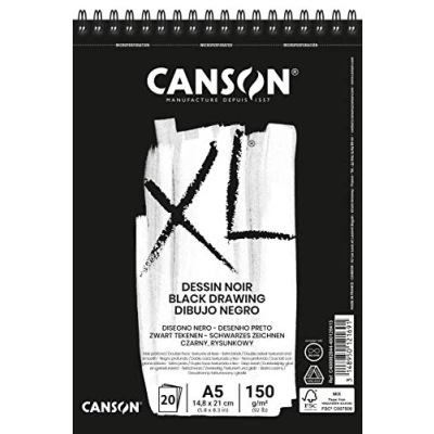 Abbildung von Canson Sp XL Dessin A5 150 g Black Skizzenbuch