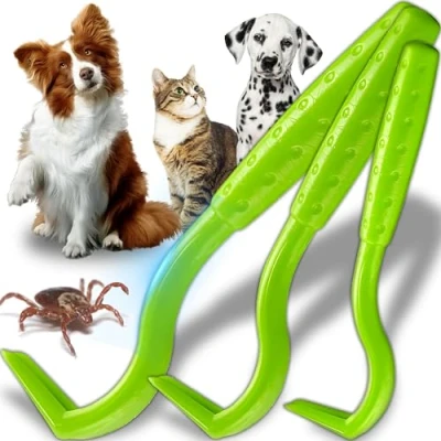 Abbildung von Retoo Zeckenzange Zeckenhaken Zeckenentferner 3er Set Zeckenhebel Premium Zeckenschutz für z.B. Hund, Schonende &amp; Effektive Zeckenentfernung, Beste