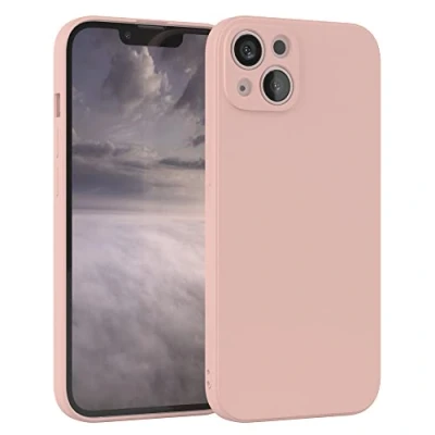 Abbildung von EAZY Case Silikonhülle für iPhone 13 Hülle Silikon Altrosa weich stoßfeste Handyhülle Schutzhülle mit Kameraschutz Dünn Premium Schutz Cover TPU Phone Bumper in Pastell Rosa