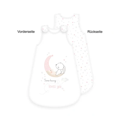 Abbildung von Herding Baby Best Schlafsack Little Bunny, Kaninchen Motiv, 70 x 45 cm, Seitlich umlaufender Reißverschluss und Druckknöpfe