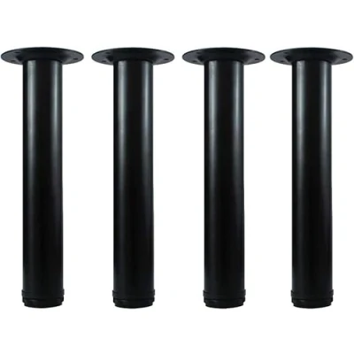 Abbildung von QLLY Möbelfüße Verstellbar Schwarz 30.5cm, 4er Set Füße für Möbel, 50mm Couchtischbein, Endtischbein, Stuhlbeine, Kinderschreibtisch (30.5cm, Schwarz)