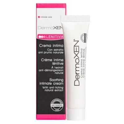 Abbildung von DERMOXEN Vaginal lindernde Intimcreme, Nützlich bei Juckreiz, Rötung, Brennen und Irritation im Intimbereich. Natürliche Wirksamkeit, klinisch getestet, ohne Kortison. 20 ml