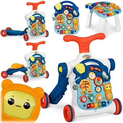 Abbildung von Lehrtisch Pinnwand Push Interaktiv Läufer 5in1 Blau Ricokids