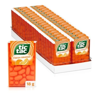 Abbildung von Ferrero tic tac fresh orange Dragees mit Orangengeschmack 36 x 18 g Packungen