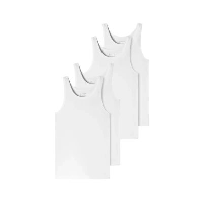 Abbildung von Schiesser 4PACK Unterhemd/shirt, Herren, Größe: Medium, Weiss