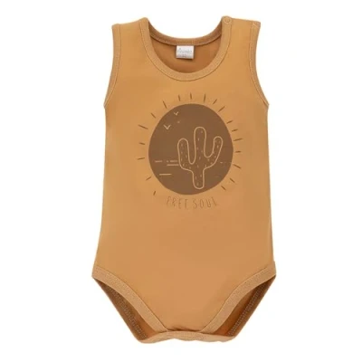 Abbildung von Pinokio Baby Jungen Bodysuit Sleeveless Regular Underwear, Yellow Desert, 62 EU