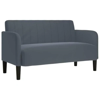 Abbildung von vidaXL Sofa Zweisitzer Dunkelgrau 109 cm Samt