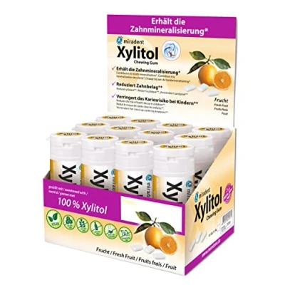 Abbildung von Xylitol Chewing Gum Display Frucht Display, 12 x 30 Kaugummis
