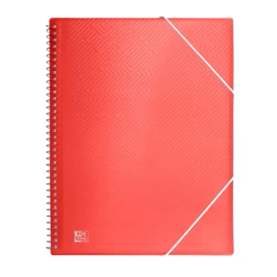 Abbildung von Oxford, Sichtbuch aus Kunststoff A4, 30 Hüllen, transparent, Rot, 400167288