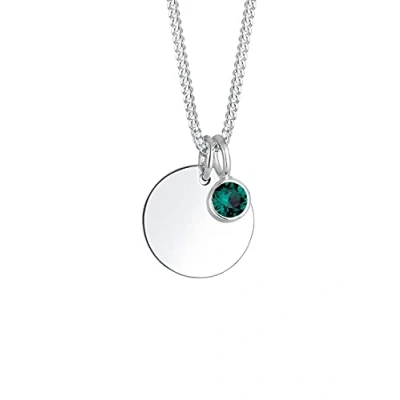 Abbildung von Elli Halskette Damen Geburtsstein Mai mit Kristallen in 925 Sterling Silber
