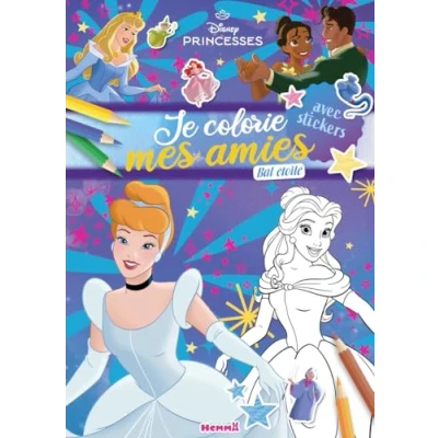 Abbildung von Disney Princesses Je colorie mes amies Bal étoilé: Avec stickers
