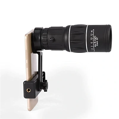 Abbildung von Zerone Monokular Teleskop 16X52 Wandern HD Kamera Objektiv Monocular Zoom Wasserdicht Nebel Beweis mit Handyhalter für Vogelbeobachtung, Reisen, Im Freien