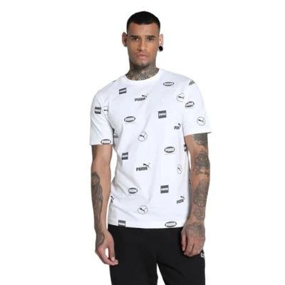 Abbildung von Puma Power Tshirt print, Herren, Größe: Large, White