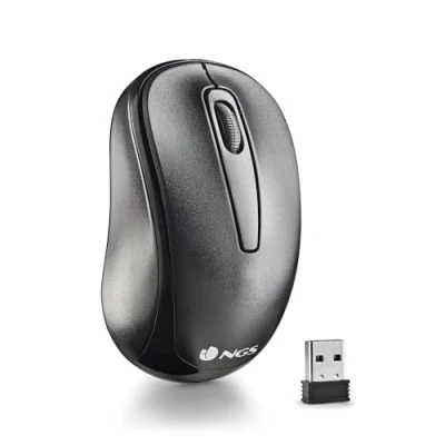 Abbildung von NGS Easy Gamma 2.4GHz Wireless Optical Mouse Nano Receiver, 1200 DPI mit USB Anschluss, 2 Tasten + Scrollrad