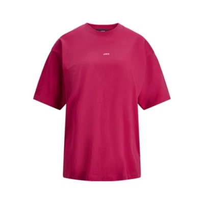 Abbildung von JJXX Jxandrea SS Loose Every LOGO TEE NOOS Tshirt basic, Damen, Größe: Small, Cerise