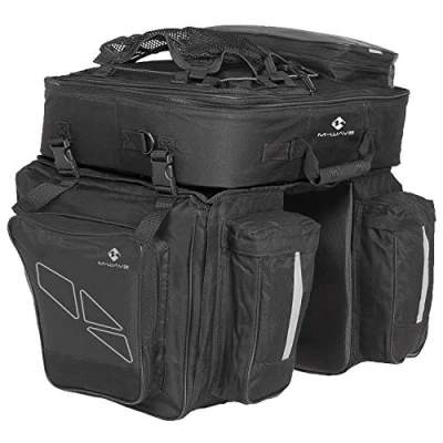 Abbildung von Fahrradtasche M Wave Amsterdam Triple Schwarz
