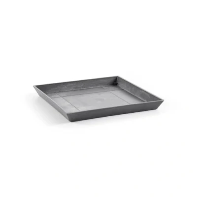 Abbildung von Ecopots saucer square 43.5 cm grau
