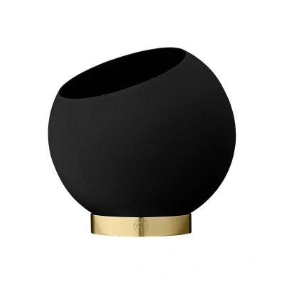 Abbildung von AYTM Blumentopf Globe, Ø 17 cm, schwarz, Aluminium, Stahl