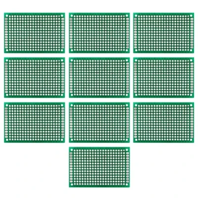 Abbildung von 10 Stück Millefor Basis, doppelseitig, 4 x 6 cm, PCB, bedruckt, Prototype