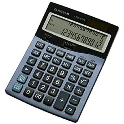 Abbildung von Olympia Taschenrechner LCD 4312, blau 4312