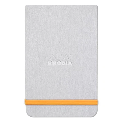 Abbildung von Rhodia 194374C Notizbuch Webnotepad DIN A5, 96 Blatt abtrennbar liniert 90 g, 1 Stück, Silber