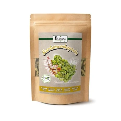 Abbildung von Biojoy BIO Kardamom ganz (100 g), Kardamomkapseln grün (Elettaria cardamomum)