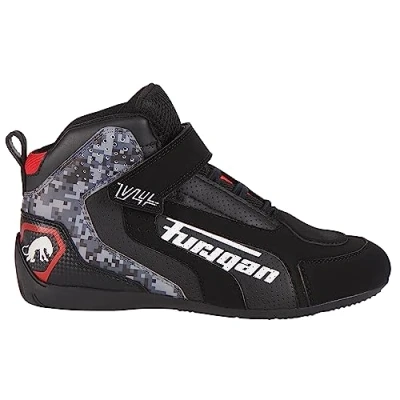 Abbildung von Furygan V4 Easy D3O Vented Herren Motorradschuhe, Atmungsaktiv, verstärkter Malleolus Schutz, maximale Sicherheit Komfort und Luftzirkulation, Schwarz Pixel, 45 EU