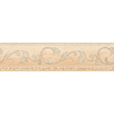 Abbildung von A.S. Création Bordüre &quot;Only Borders 11&quot;, Barock ornamental Motiv, Tapete Floral Beige Creme Metallic