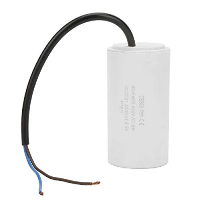 Abbildung von Kondensator,CBB60 Capacitor 60uf Startkondensator Laufkondensator CBB60 Umweltfreundlicher Motorbetriebskondensator 450V ESR 0.2 für elektrische Haushaltsgeräte