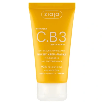 Abbildung von Ziaja, Vitamin C.B3 Niacinamid, Nacht Creme Maske, 50 ml