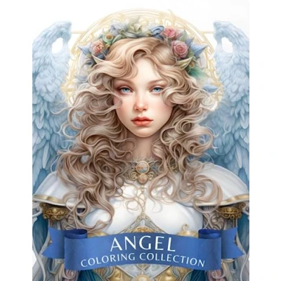 Abbildung von Angel Collection Coloring Book For Adults: Intricate Grayscale Illustrations