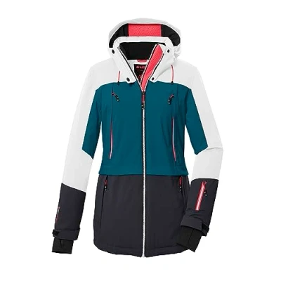 Abbildung von killtec Damen Skijacke/Funktionsjacke mit abzippbarer Kapuze und Schneefang KSW 91 WMN SKI JCKT, weiss, 40, 40839 000