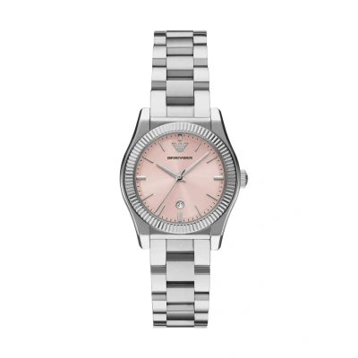 Abbildung von Emporio Armani Damen Analog Quarz Uhr mit Edelstahl Armband AR11658