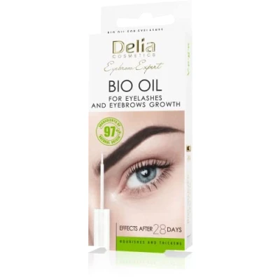Abbildung von Delia Cosmetics Bio Augenbrauen und Wimpernöl Veganer Conditioner Verlängerte, verdickte, verdichtete, gepflegte Wimpern Beschleunigt das Wachstum Natürlicher Booster 7ml