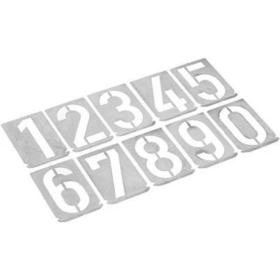 Abbildung von Stencil sæt med tal 0 9 100mm tegnhøjde 10 dele