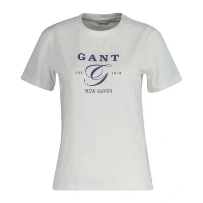 Abbildung von GANT REG Graphic Tshirt print, Damen, Größe: XXL, White