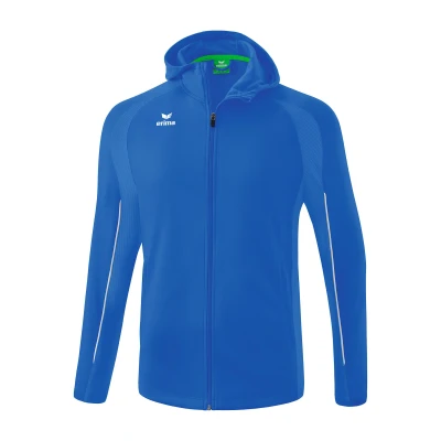 Abbildung von Erima Unisex Kinder Liga Star Trainingsjacke mit Kapuze (1032327), new royal/weiß, 164