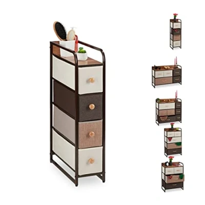 Abbildung von relaxdays Beistellschrank Schubladenschrank vers. Designs E