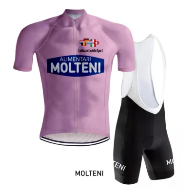 Abbildung von Retro Radsport Outfit Molteni Giro d&#039;Italia Rosa RedTed